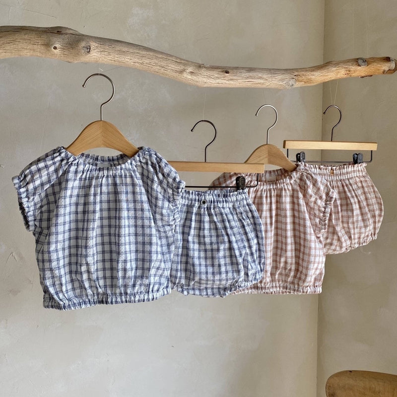 Checkered Top and Bottom Set